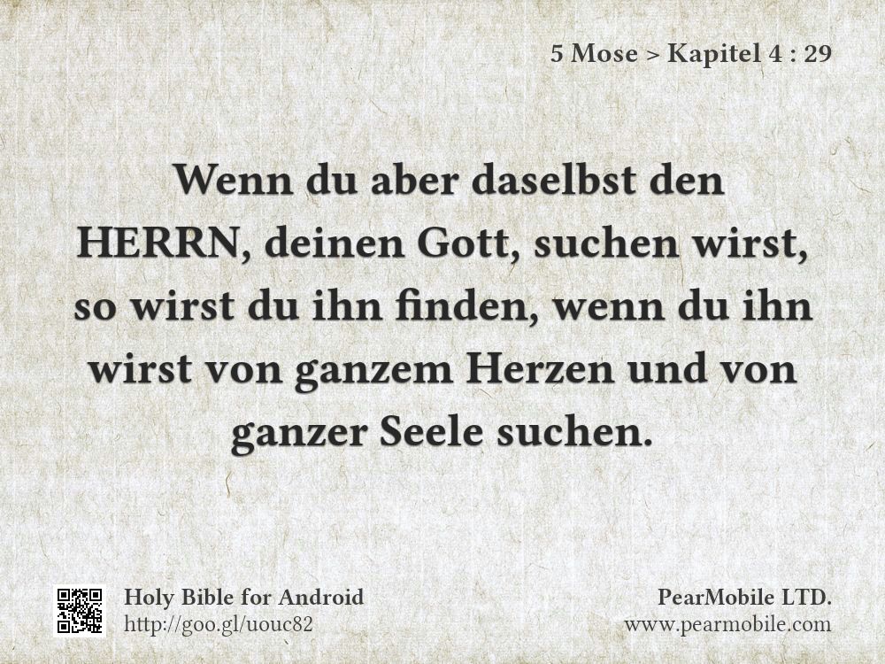 5 Mose, Kapitel 4:29